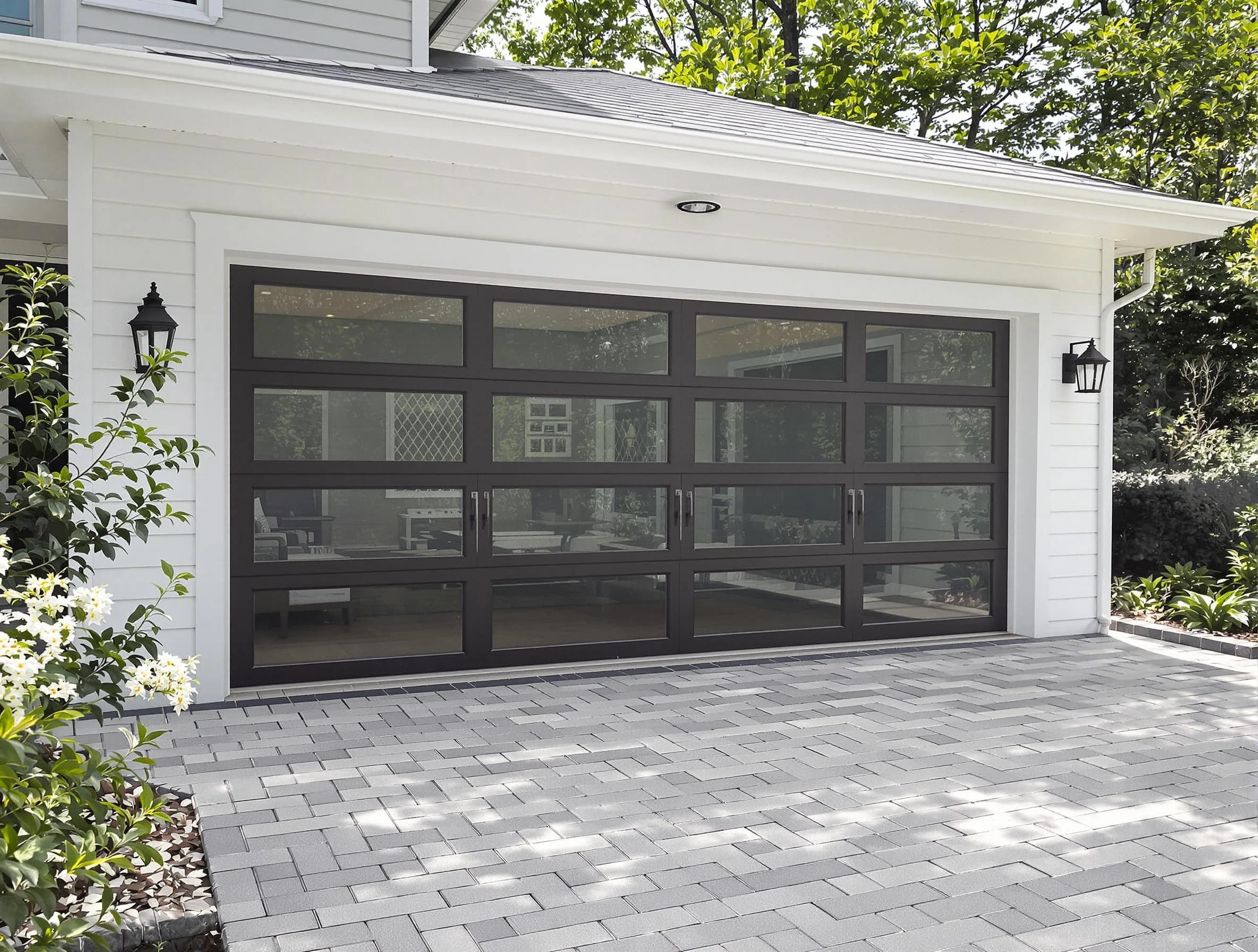 Richland Garage Door Repair design specialist presenting custom garage door options to Richland homeowner