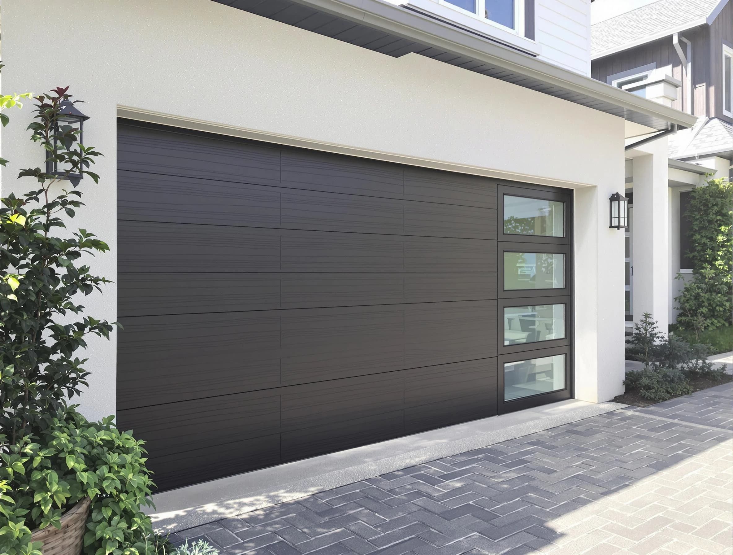 Custom garage door installation by Richland Garage Door Repair in Richland