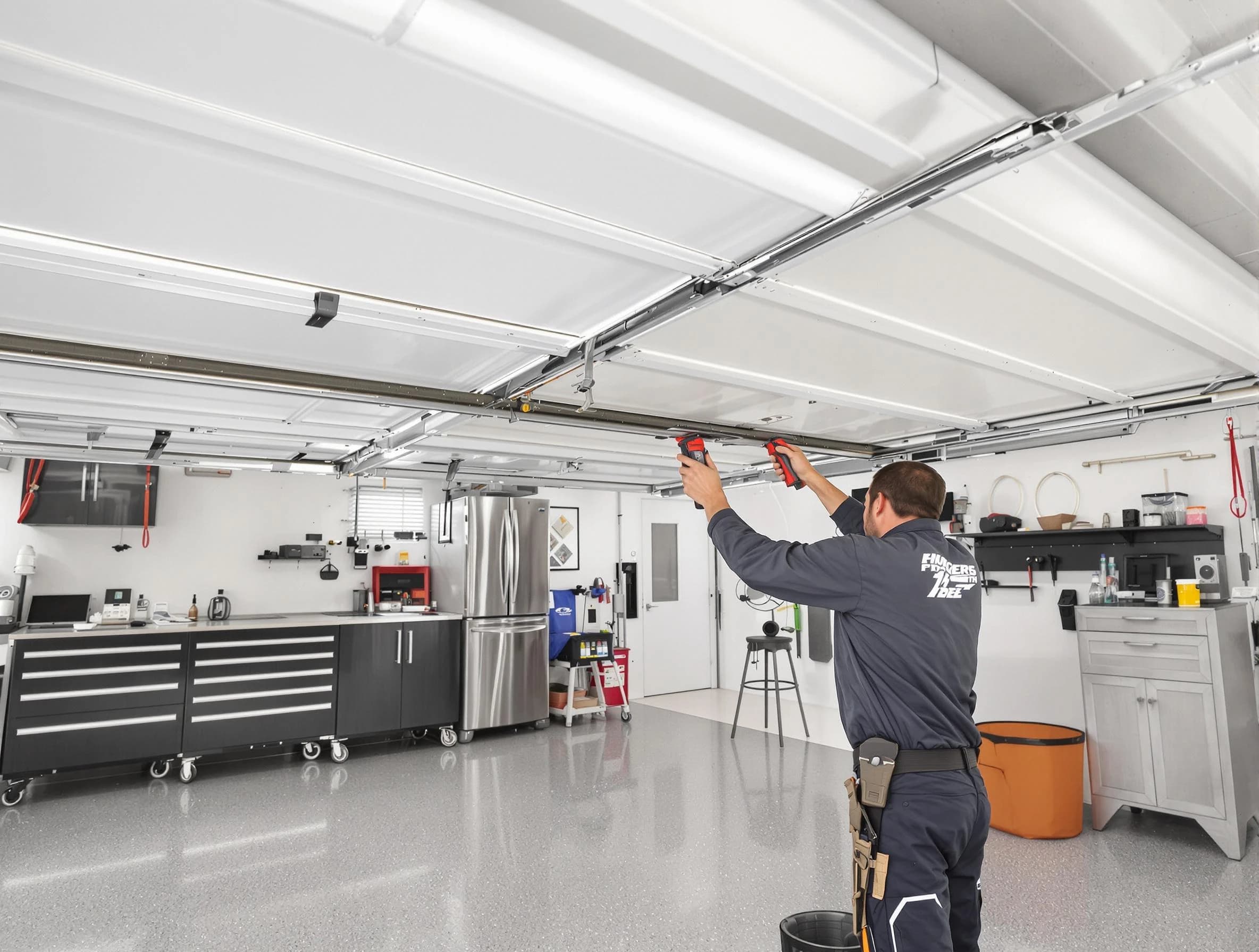 Overhead garage door repair service by Richland Garage Door Repair in Richland