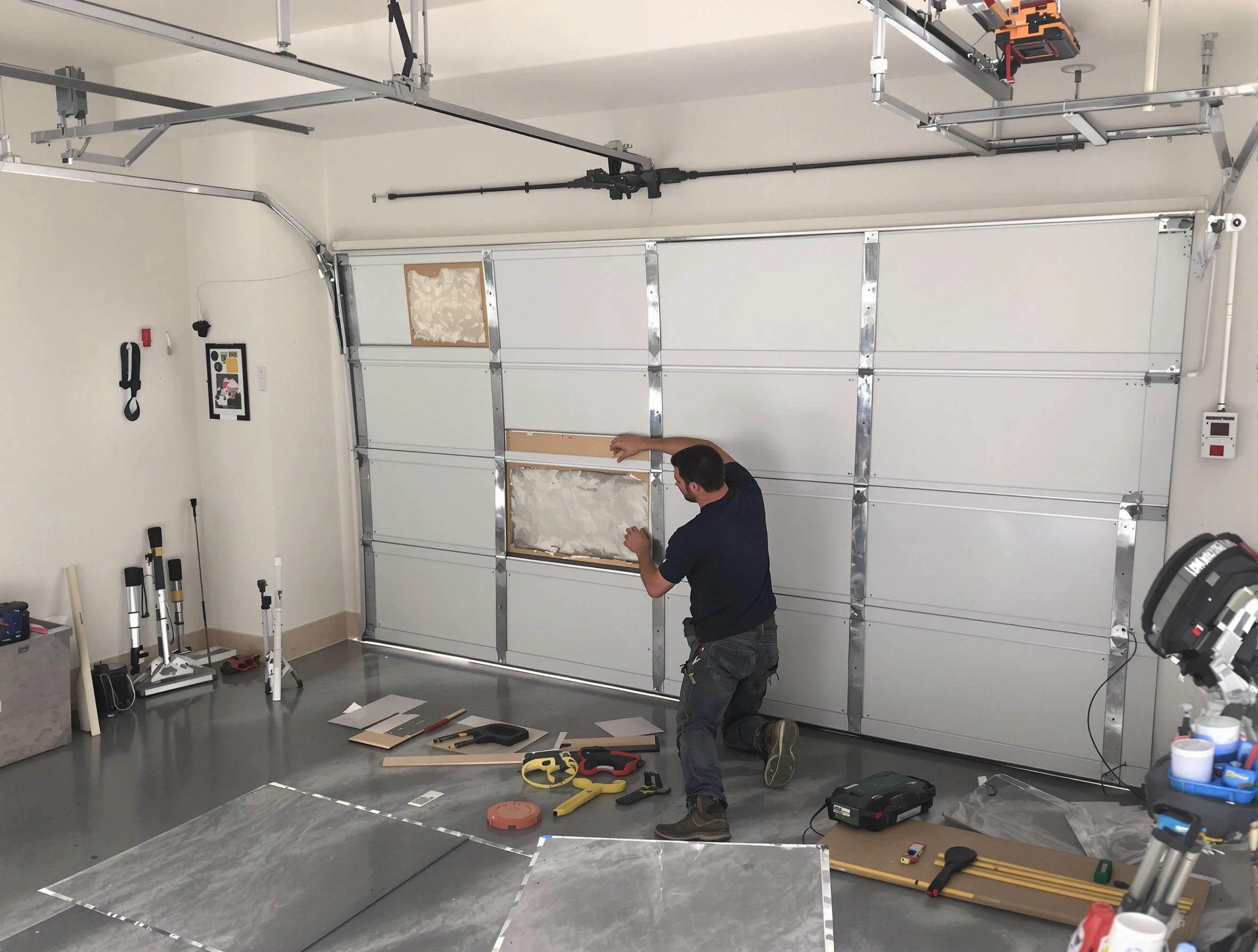 Garage Door Panel Repair in Richland