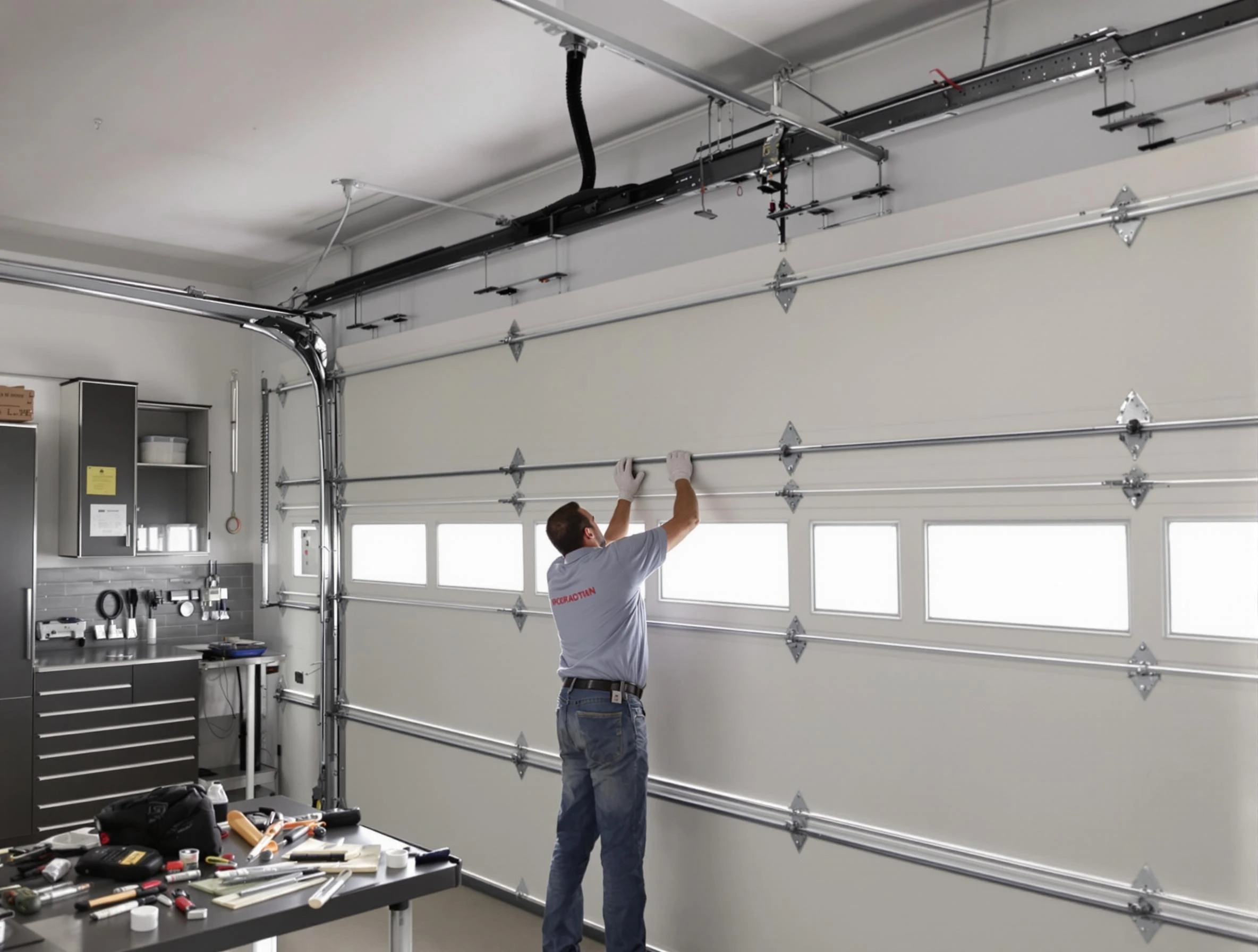 Garage Door Track Repair in Richland