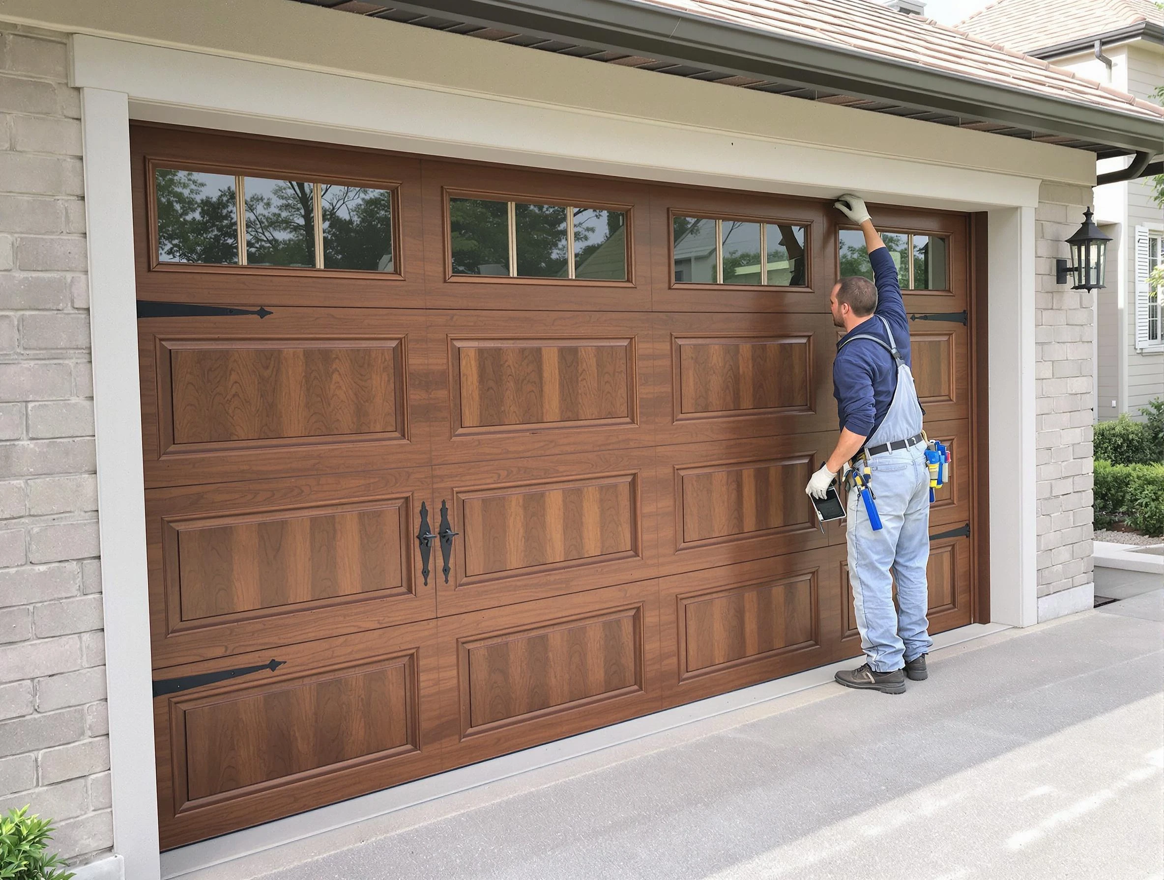 Custom garage door showcase by Richland Garage Door Repair in Richland