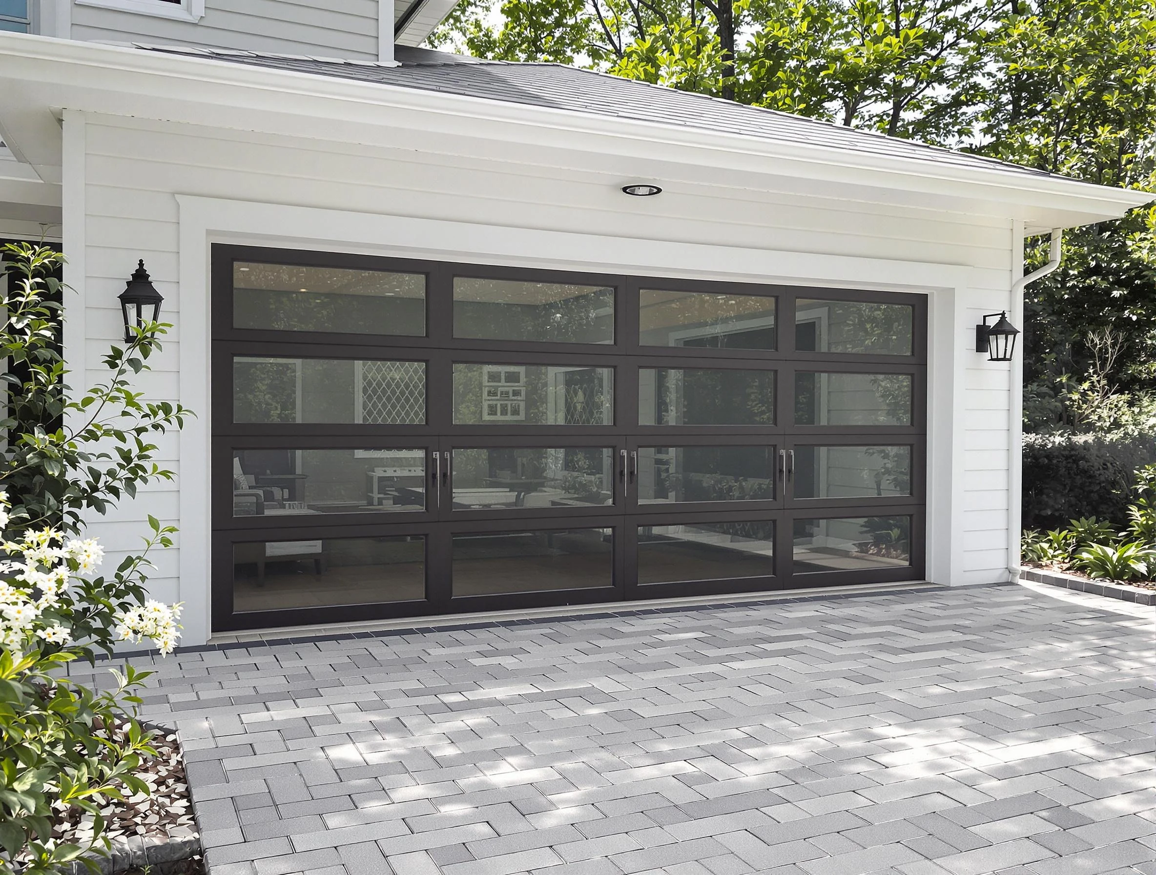 Richland Garage Door Repair design specialist presenting custom garage door options to Richland homeowner