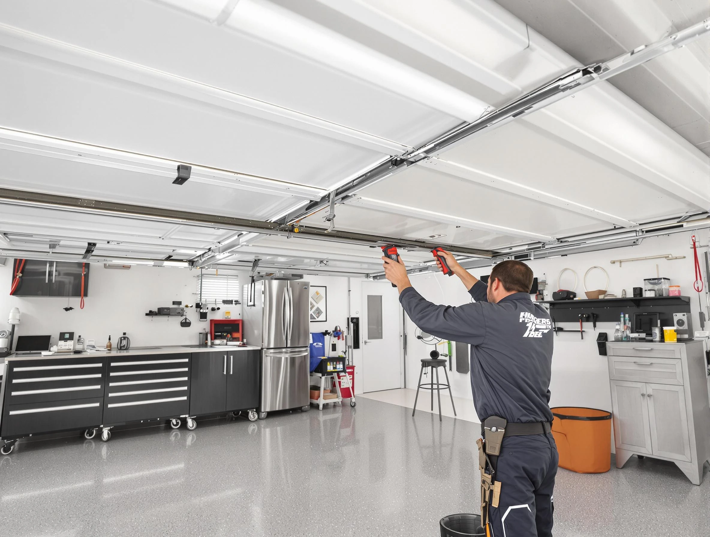 Overhead garage door repair service by Richland Garage Door Repair in Richland